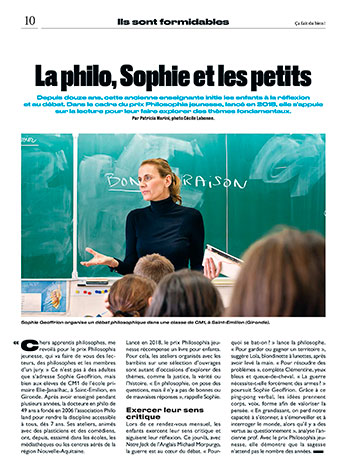 Article Sophie Geoffrion Le Parisien